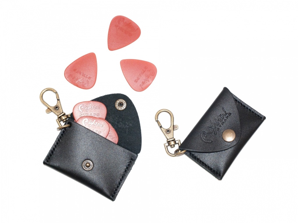 8406010200706 Keychain Pick Pouch Black Брелок-чехол для медиаторов, RightOn Straps