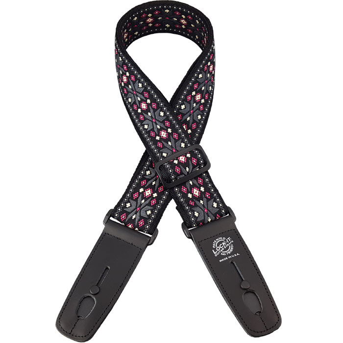 LIS-072-DR Retro series Ремень для гитары с блокировкой, Lock-It Straps, D'Andrea