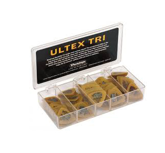 4260 Ultex Triangle Коробка медиаторов 180шт, 5 толщин, треугольные, Dunlop