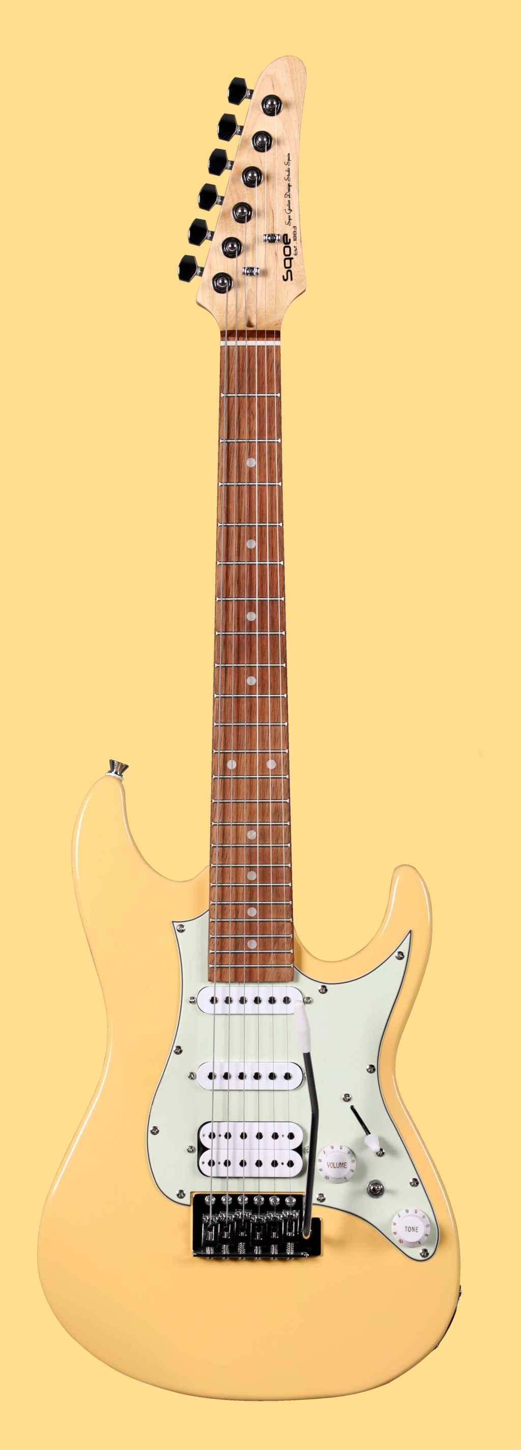 SEIB-MINI-IV Электрогитара уменьшенная, желтая, Foix