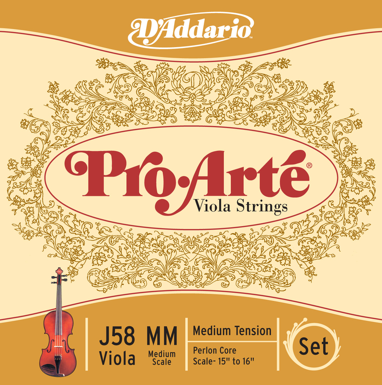 J58-MM PROARTE Комплект струн для альта D`Addario