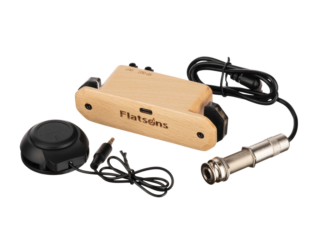 FR6 Звукосниматель для акустической гитары, трансакустический, Flatsons
