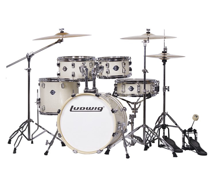 LC197-2 Accent Pro Барабанная установка, белая (2 коробки), Ludwig