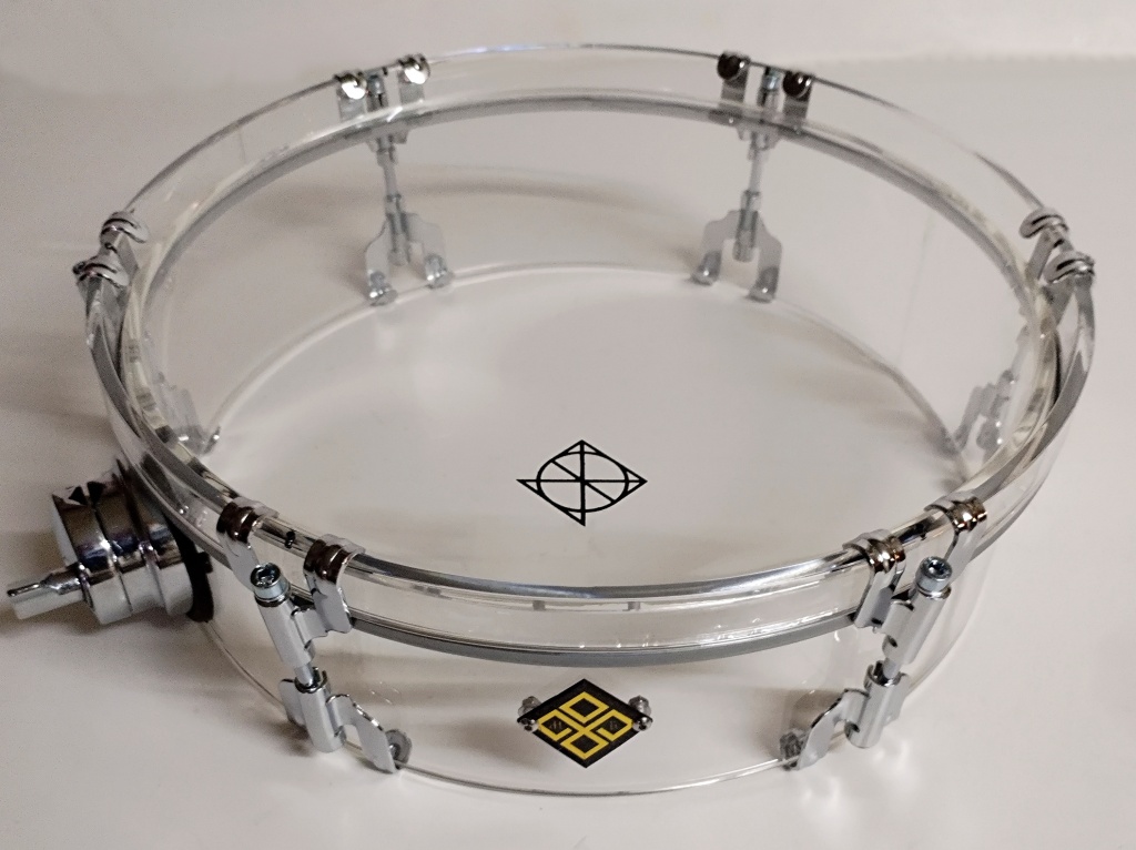 TBAp-1203 Compact Компактный том барабан из акрила 12"х3", с кронштейном, Мастерская Бехтеревых