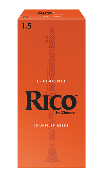 RBA2515 Rico Трости для кларнета Eb, размер 1.5, 25шт, Rico