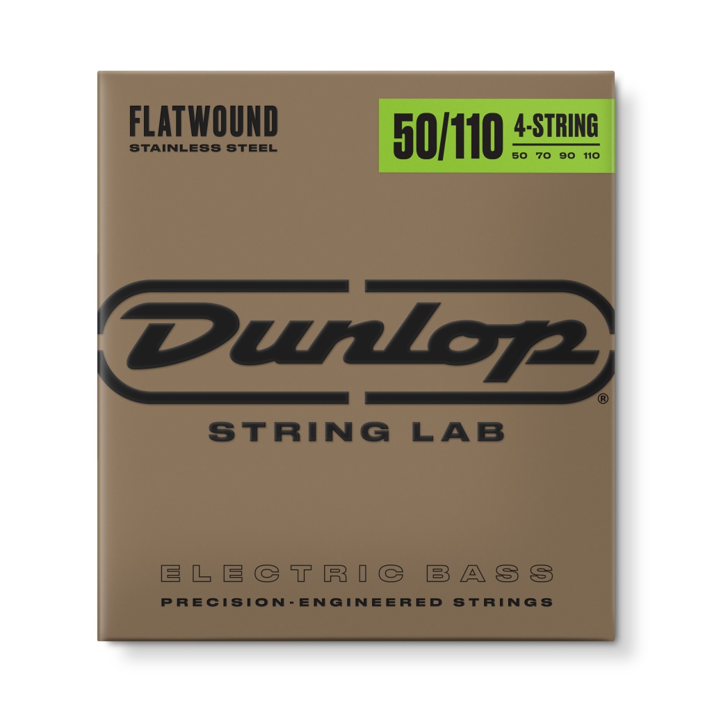 DBFS50110 Flatwound Комплект струн для бас-гитары, сталь, 50-110, Dunlop