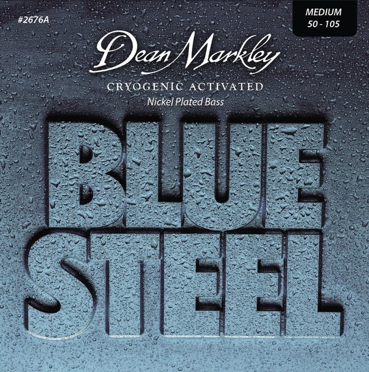 DM2676A Blue Steel NPS Комплект струн для бас-гитары, никелированные, 50-105, Dean Markley