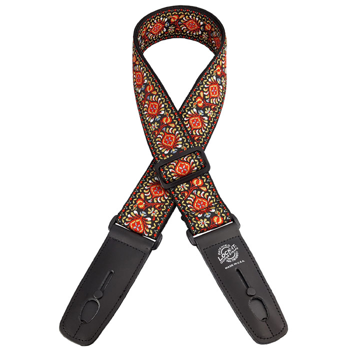 LIS-065-PR Retro series Ремень для гитары с блокировкой, Lock-It Straps, D'Andrea