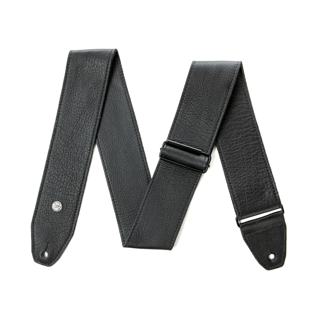 BMF15BK BMF Tri-Glide Ремень для гитары, кожаный, черный, Dunlop