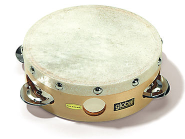 90531000 Global CG T 6N Тамбурин 6", кожа, 5 пар бубенцов, Sonor