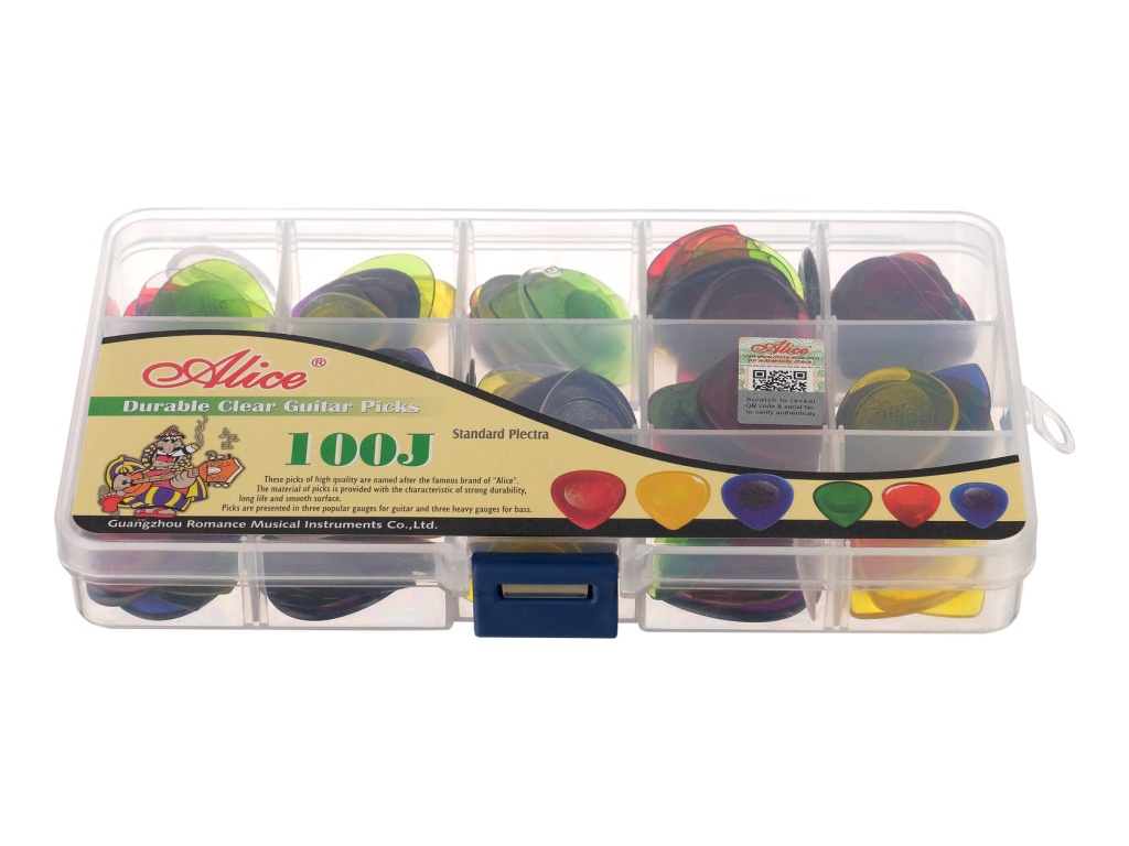 AP-100JMS Коробка медиаторов, 100шт, разные капли, Alice