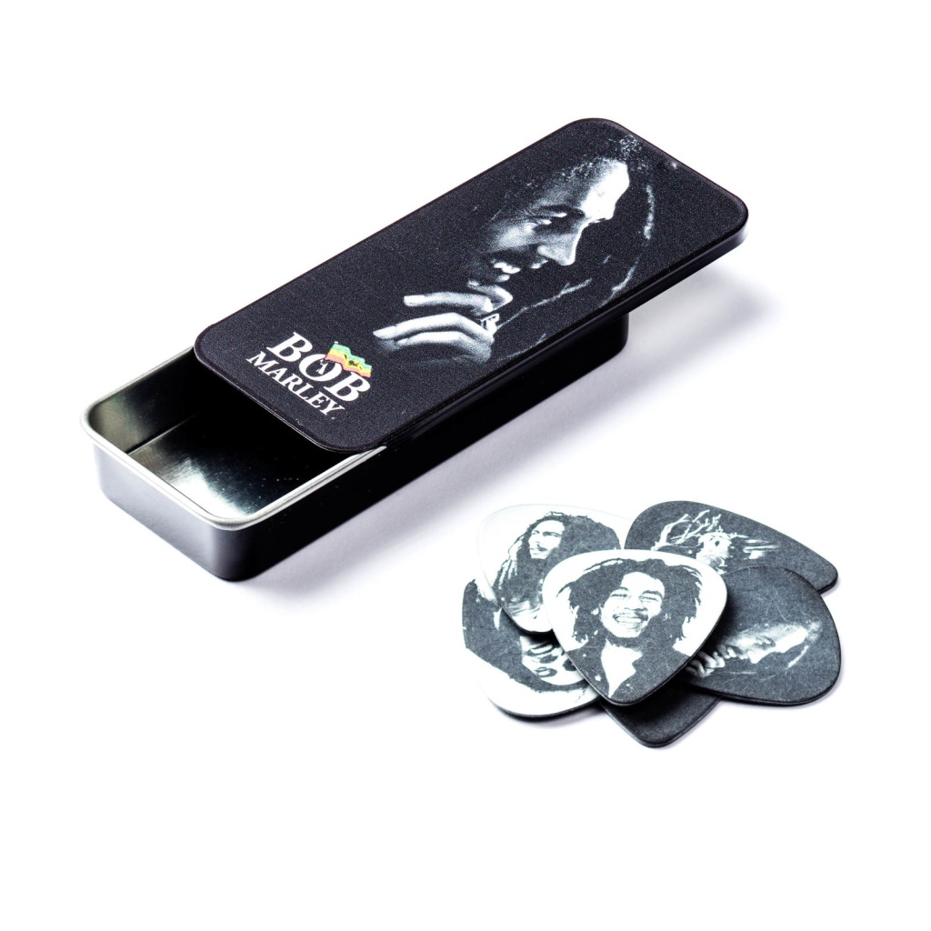 BOB-PT04H Bob Marley Silver Медиаторы 6шт, толстые, в коробочке, Dunlop