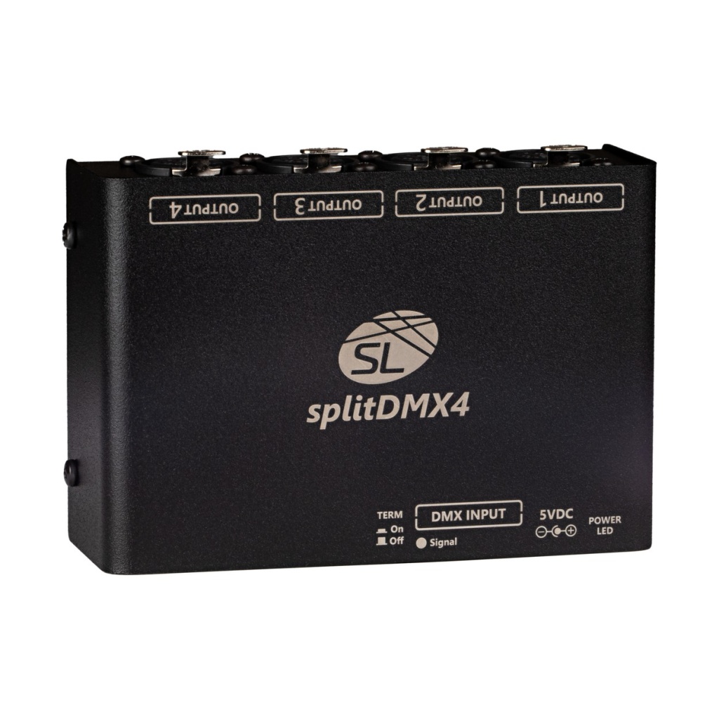 splitDMX4/3PIN [SL-SDX4P] Сплиттер DMX512 1вход-4выхода, ТМ Siberian Lighting