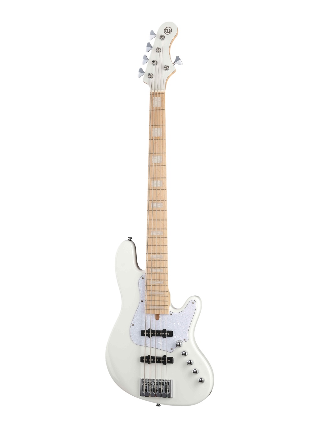 NJS5-WHT Elrick NJS Series Бас-гитара 5-струнная, белая, с чехлом, Cort