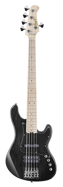 GB75JH-TBK GB Series Бас-гитара, 5-струнная, черная, Cort
