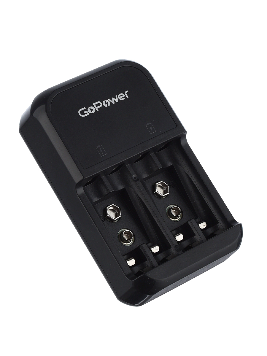 00-00031387 iClever 500 Зарядное устройство для аккумуляторов AA/AAA/Крона, 4 слота, GoPower