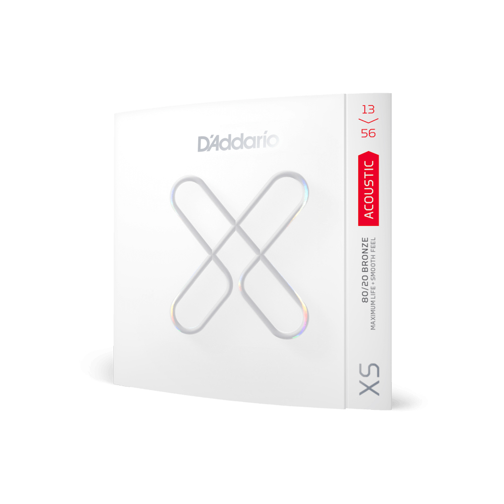 XSABR1356 XS Комплект струн для акустической гитары, бронза 80/20, 13-56, D'Addario