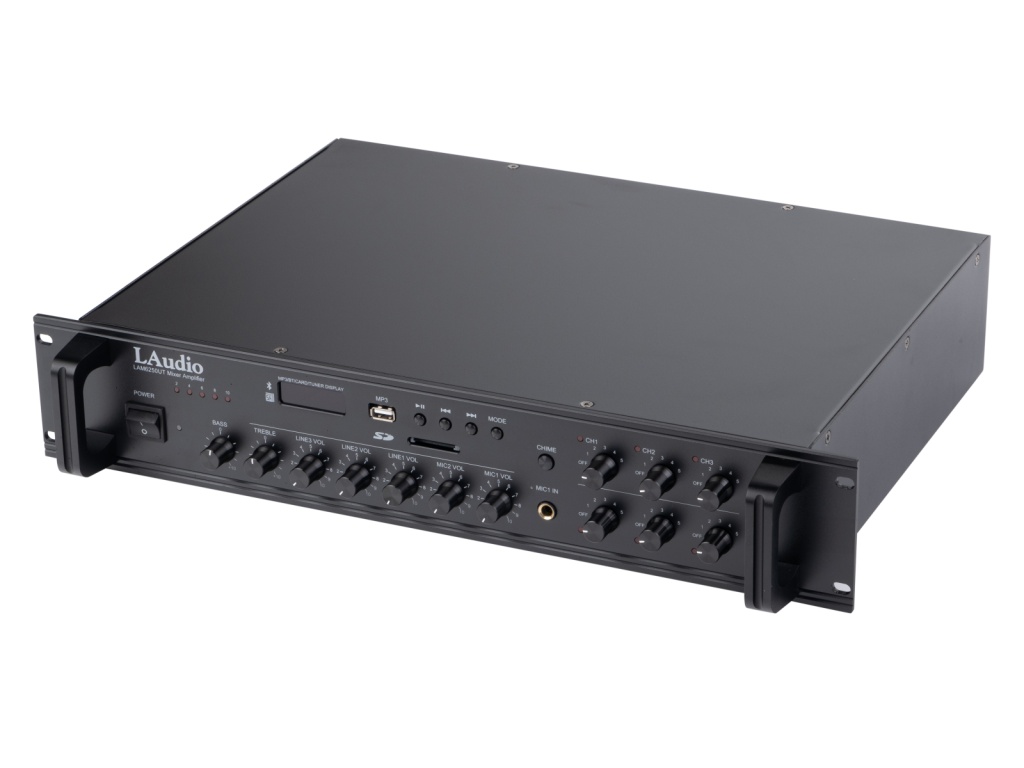 LAM6250UT Усилитель мощности трансляционный, 250Вт, 6 зон, LAudio