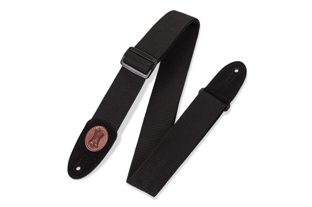MSSC8-BLK Signature Series Ремень для гитары, хлопок, черный, Levy's