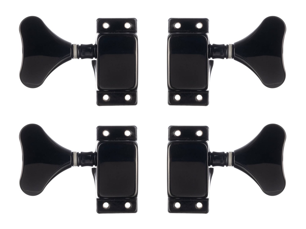 JB-120C-2+2-BK Колки для бас-гитары 2+2, черные, Paxphil