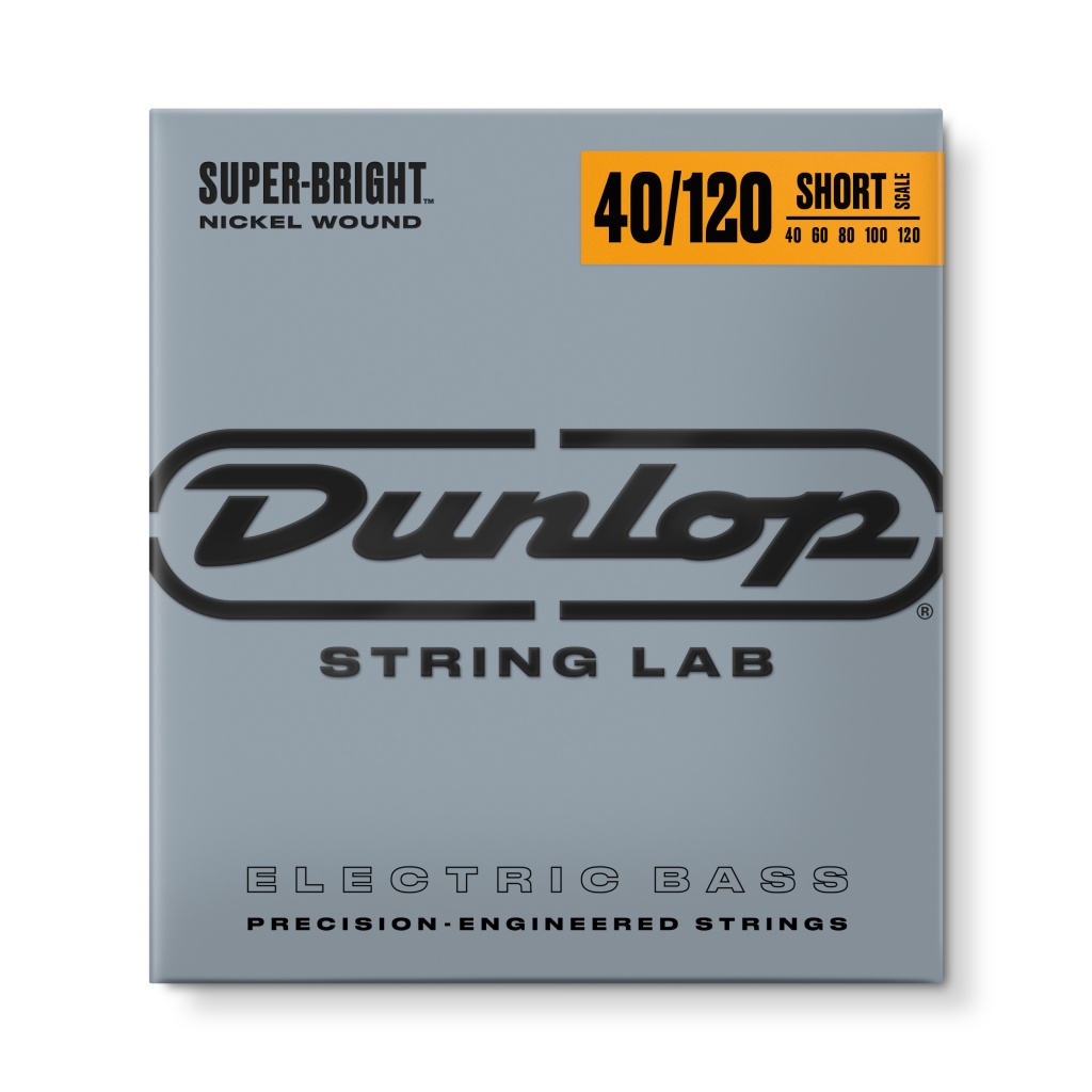 DBSBN40120S Super Bright Комплект струн для 5-стрбас-гитары, никелир, Short Scale, 40-120, Dunlop