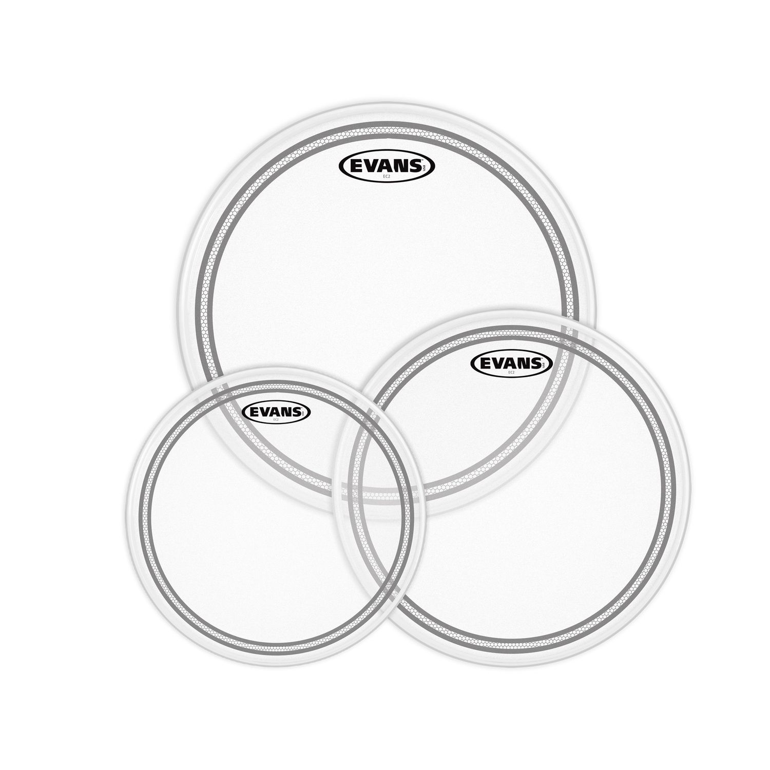 EVANS ETP-EC2S CTD-F - комплект пластиков 10'12'14' Edge control Coated