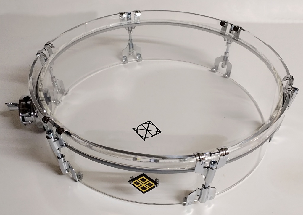 TBAp-1403 Compact Компактный том барабан из акрила 14"х3", с кронштейном, Мастерская Бехтеревых
