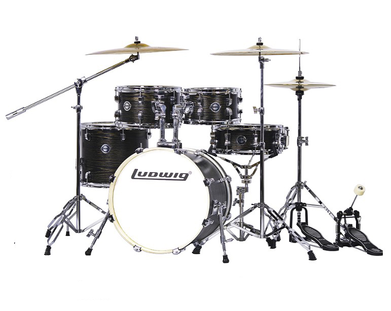 LC197-1 Accent Pro Барабанная установка, черная (2 коробки), Ludwig