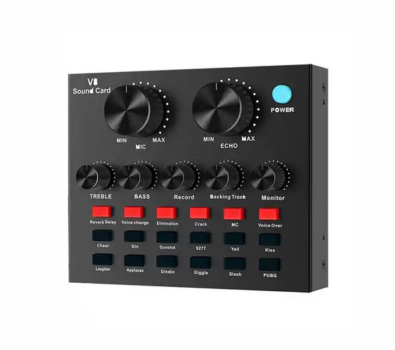 V8 Звуковая карта USB, 16 бит/48 кГц, Foix