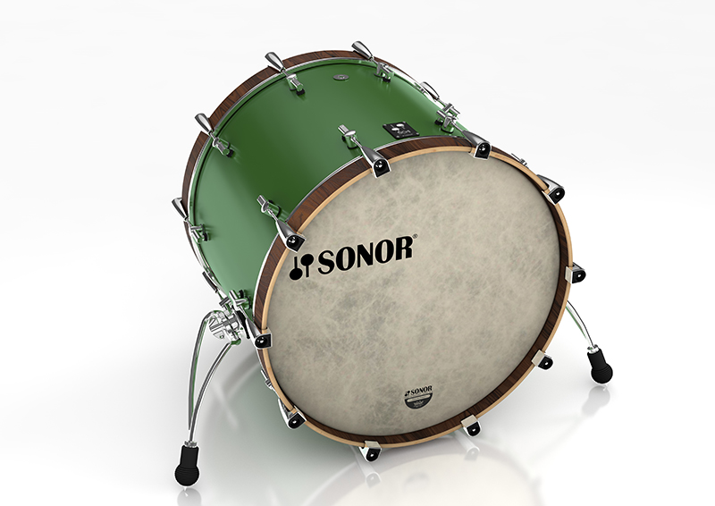 16122239 SQ1 2217 BD NM 17339 Бас-барабан 22" x 17", без кронштейна, зеленый, Sonor