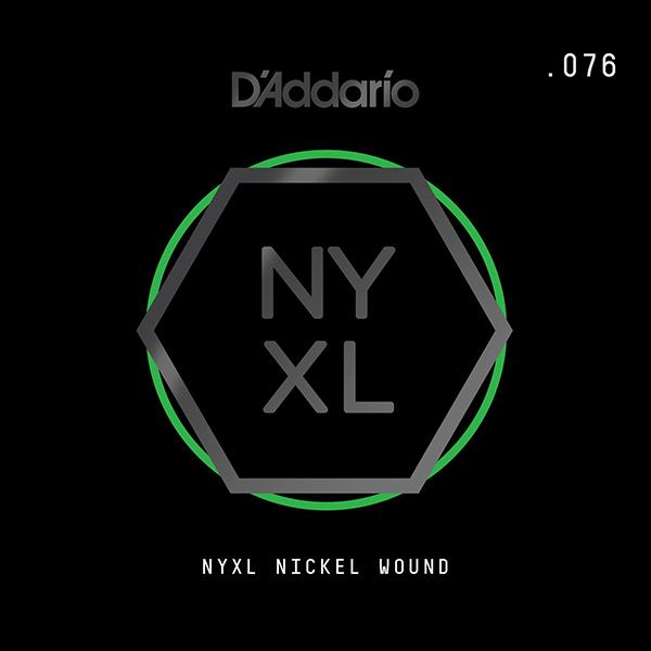 NYNW076 NYXL Отдельная струна для электрогитары, никелированная, 076, D'Addario