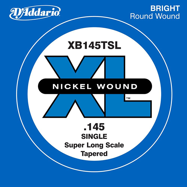 XB145TSL Nickel Wound Tapered Отдельная струна для бас-гитары, .145, Super Long Scale, D'Addario