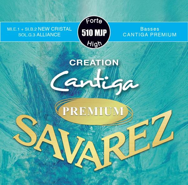 510MJP Creation Cantiga Premium Комплект струн для классической гитары, посеребренные, Savarez