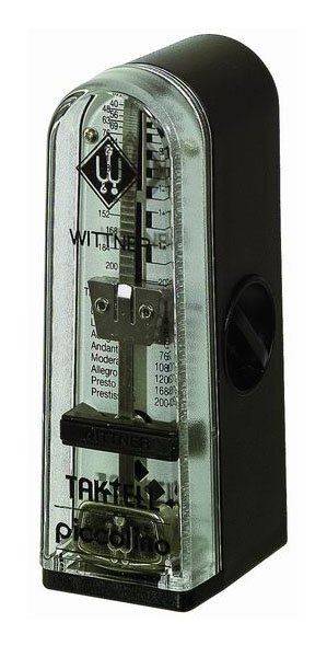 890161 Taktell Piccolino Метроном механический, без звонка, черный, Wittner