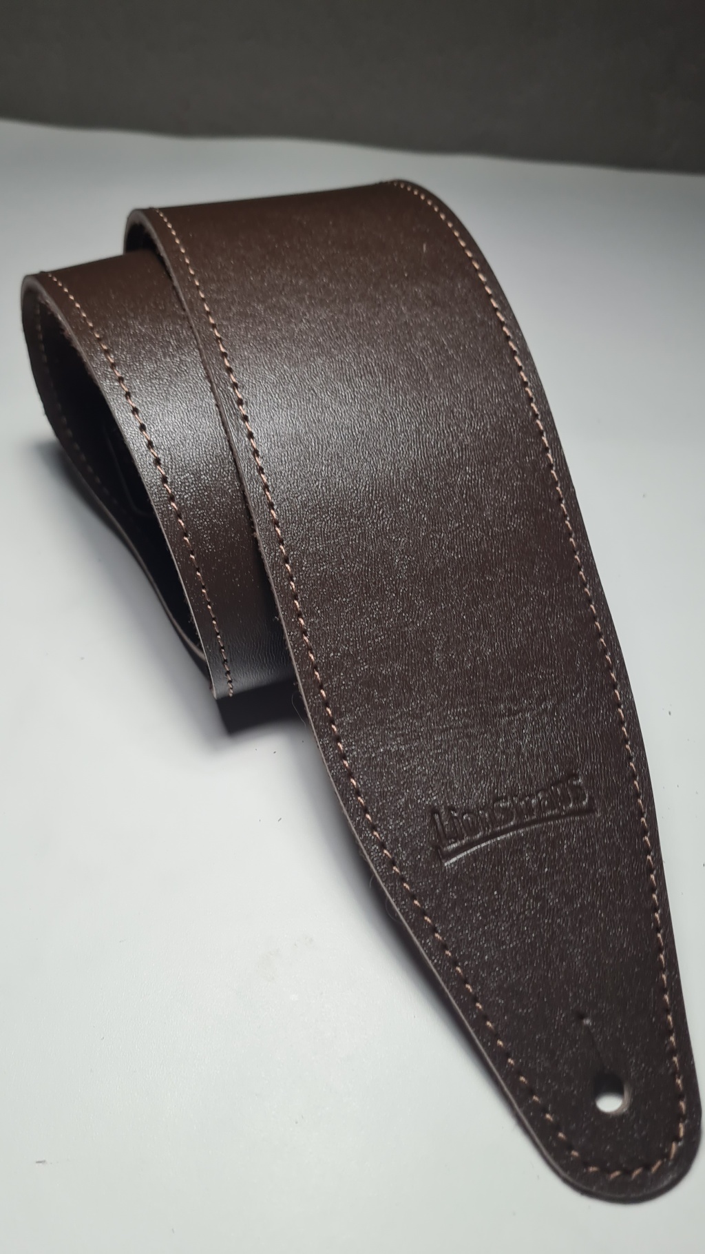 LS.C.003 Ремень для гитары, кожаный, коричневый, LionStraps