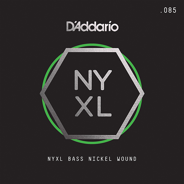 NYXLB085T NYXL Tapered Отдельная струна для бас-гитары, никелированная, 085, D'Addario