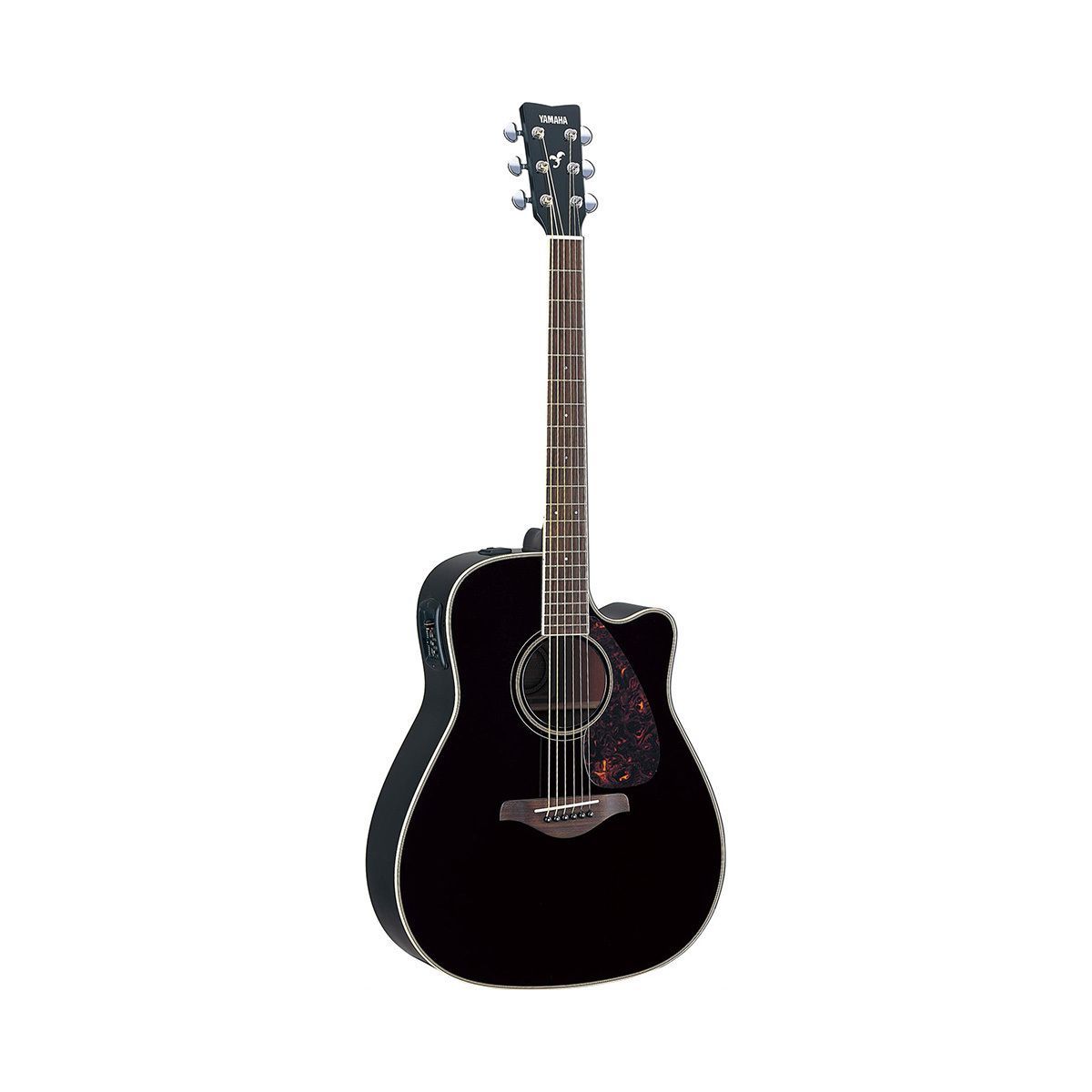 YAMAHA FGX820C BL - электроакустическая гитара с вырезом, цвет черный