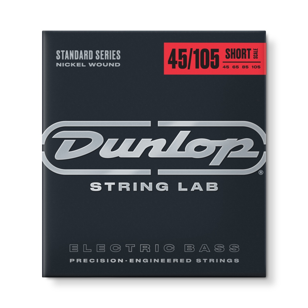 DBN45105S Комплект струн для бас-гитары, никелированные, Medium Light, 45-105, Short Scale, Dunlop