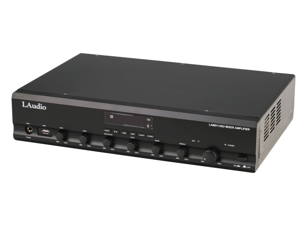LAMD1120U Микшер усилитель мощности трансляционный, 120Вт, LAudio