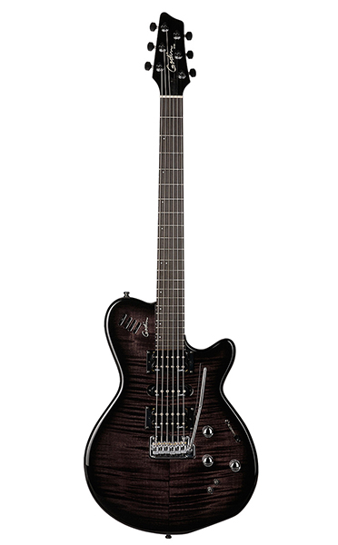 025503 xtSA Trans Black Электрогитара, черная, с чехлом, Godin
