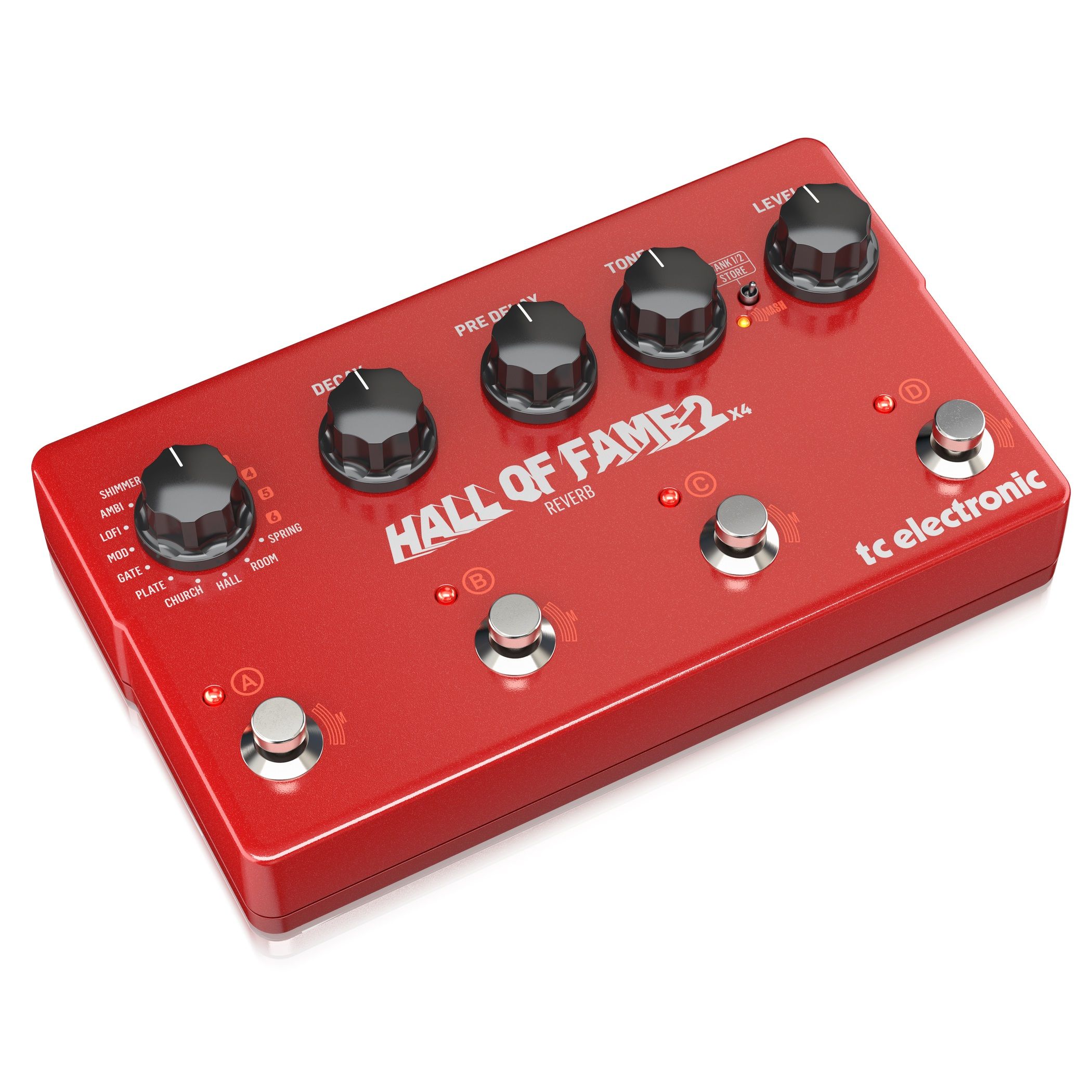 TC ELECTRONIC HALL OF FAME 2 X4 REVERB - гитарная педаль эффекта ревербератор