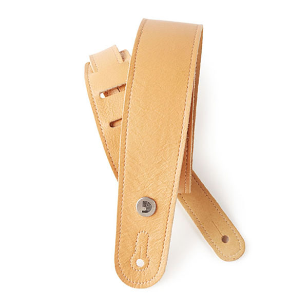 20GL03 Slim Garment Ремень для гитары, кожа, желтый, Planet Waves