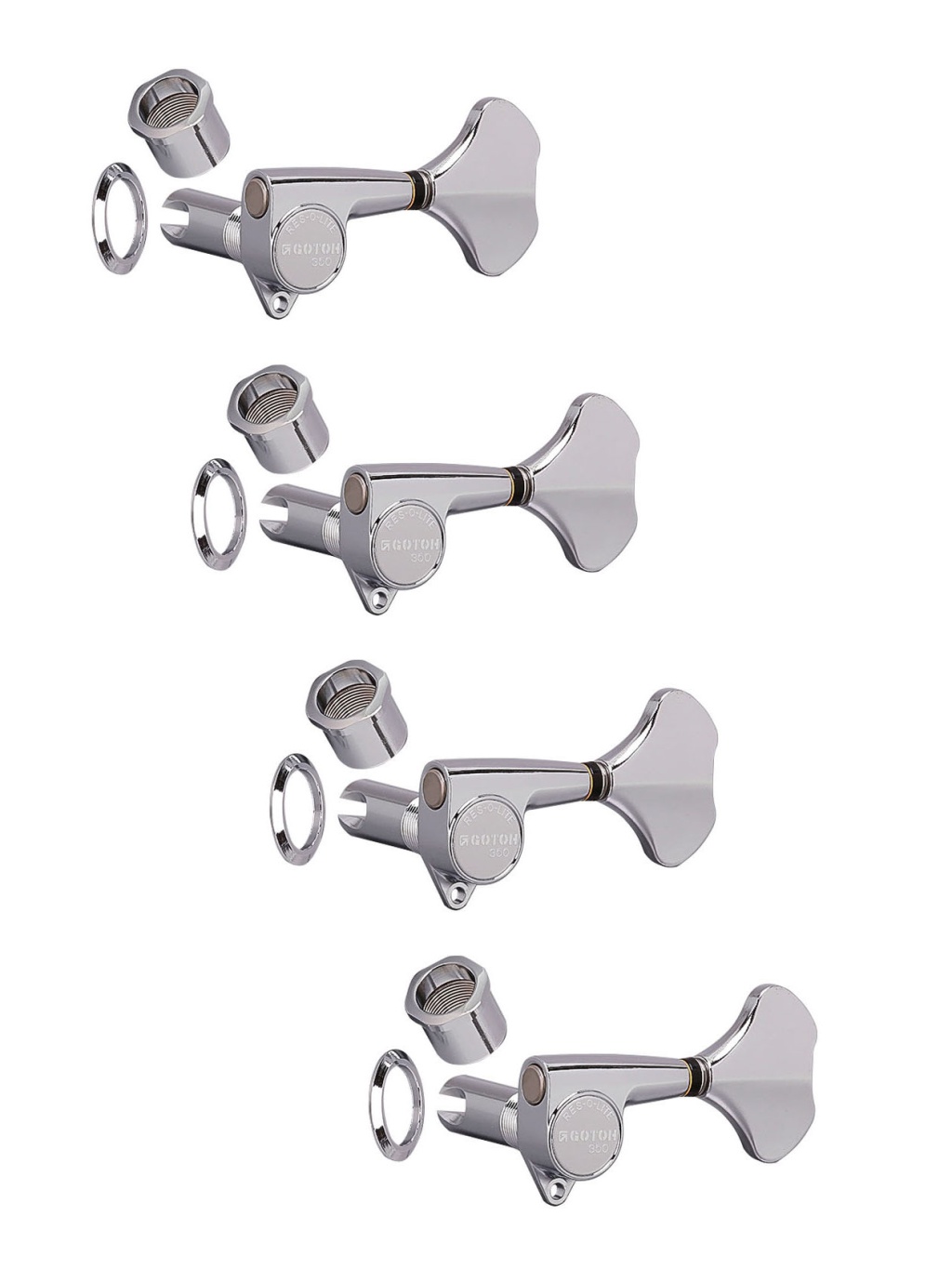 GB350-C-L4 Колки для бас-гитары 4л, хром, Gotoh