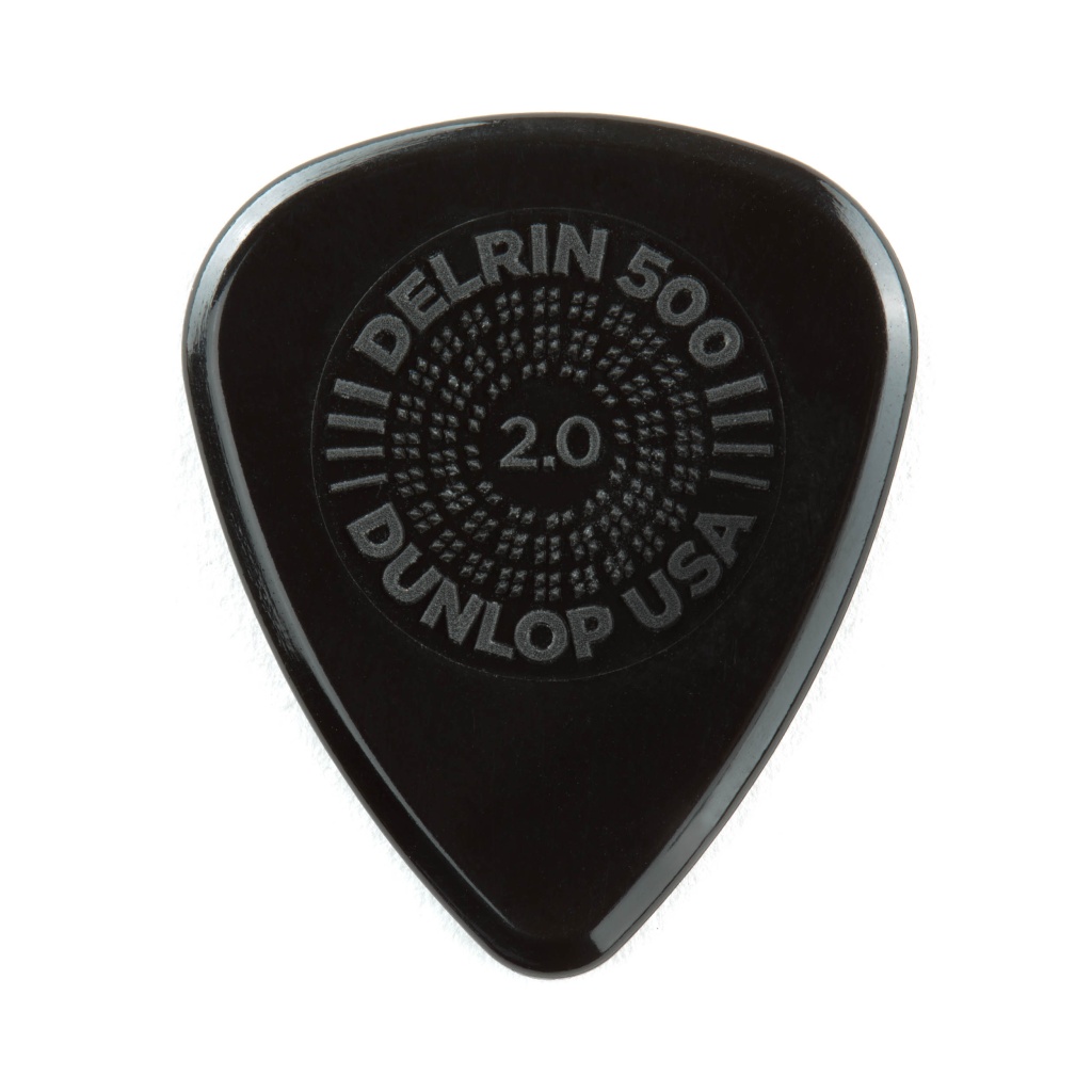 450P2.00 Prime Grip Delrin 500 Медиаторы 12шт, толщина 2,0мм, Dunlop