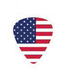 RPFLM Flag Упаковка медиаторов, 12шт, средние, рисунок флаг США, D'Andrea