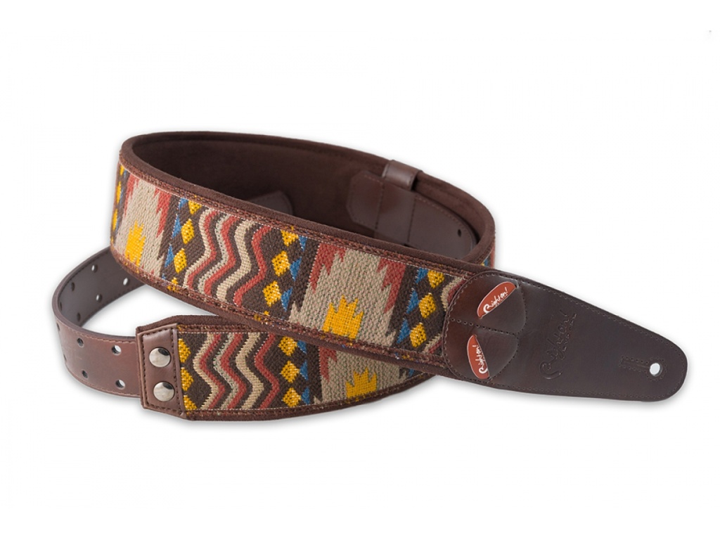 8401070010005 Mojo Azteca Brown Ремень для гитары, RightOn Straps