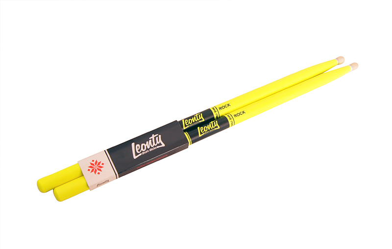 LFLR Fluorescent Lemon Rock Барабанные палочки, граб, флуоресцентные зеленые, Leonty