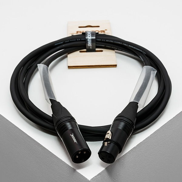 DMX/MIC-XMXF-B-10m Кабель микрофонный/DMX, XLR черные, 10м, SHNOOR