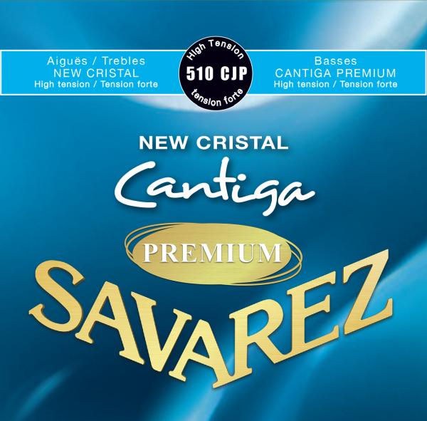 510CJP New Cristal Cantiga Premium Комплект струн для классической гитары, сильное натяж., Savarez