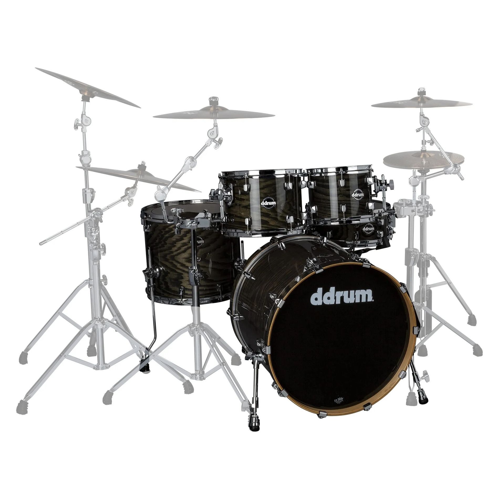 DDRUM DM ASH 522 TBK - ударная установка ,10'-12'-16'-22'-14х5.5' (без Hardware) , цвет чёрный гляне